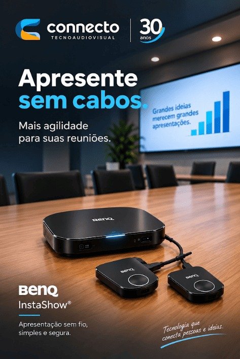 BenQ InstaShow® - Apresente sem cabos. Apresentação sem fio, simples e segura.